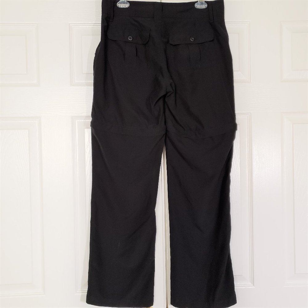 Black Convertible Rugged Exposure Hike Camp Convertible Pants Shorts, Size 10 - Picture 4 of 10